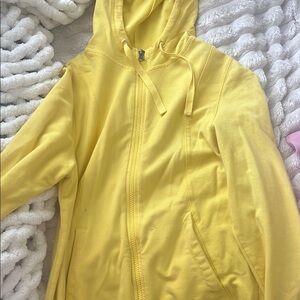 Yellow Zip-Up Hoodie